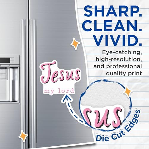 (2 Pack) Jesus My Lord Magnets Magnets - 5" On Longest Side - Made in USA - Sticks to Refrigerators & Metal Surfaces - MAG8933