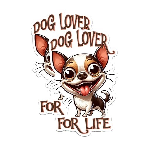 (2 Packs) Chihuahua Dog Lover for Life Magnets - Chihuahua Dog Breed Magnets - 5 Inches On Longest Side - Premium Magnet - for Fridges, Toolboxes, Cars - Made in USA - MAG2408