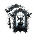 (2 Pack) Gothic Fairy Magnets - Dark Academia Art - Fantasy Window Decor - Whimsigoth Butterfly - Witchy Home - 5 Inches On Longest Side - Thick Durable Magnet - Made in USA - MAG38741