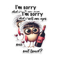 (2 Pack) I'm Sorry Did I Roll My Eyes Out Loud Magnets - Funny Owl Wine Magnets - Humorous Refrigerator Magnets- 5" On Longest Side - for Fridges, Toolboxes, Cars - Made in USA - MAG2931