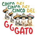 (3 Pack) Cinco de Gato Decals - Funny Cat Fiesta - Sombrero Cats - 3 Inches On Longest Side - Easy Peel & Apply - Made in USA - 3MCS8522