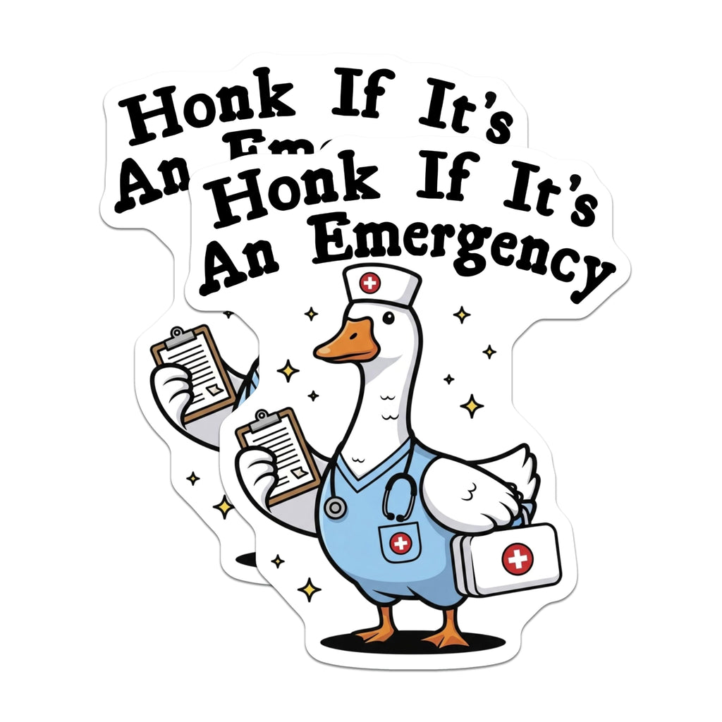 (2 Pack) Nurse Duck Magnets - Emergency Animal Mem - Refrigerator Home Decor - 5" On Longest Side - Premium Magnet - for Cars, Refrigerators, Toolboxes, Lockers - Made in USA - MAG16537