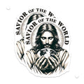 (2 Pack) Savior of the World Jesus Magnets - Christian Religious Faith Decor - Spiritual Devotional Art - 5 Inches On Longest Side - Thick Durable Magnet - Made in USA - MAG27447