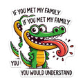 (2 Pack) Funny Alligator Magnets - Sarcastic Family Humor - Quirky Fridge Decor - 5" On Longest Side - Premium Magnet - for Cars, Refrigerators, Toolboxes, Lockers - Made in USA - MAG15932