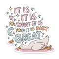 (2 Pack) Funny Duck Quote Magnets - It is What It is and Not Great - Relatable Mood Fridge Locker Office Accessory - 5 Inches On Longest Side - Thick Durable Magnet - Made in USA - MAG21407