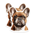 (2 Pack) French Bulldog Magnets - Frenchie Lover Decor - Dog Breed Accessories - 5 Inches On Longest Side - Thick Durable Magnet - Made in USA - MAG30938