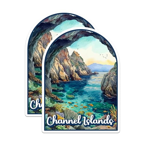 (2 Pack) Channel Islands National Park Bumper Magnet - US National Park - Choose from 63 Parks - 5" On Longest Side - Decal for Car Bumper, Laptop, Water Bottle, Wall, and Window - MAG1545