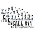 (3 Pack) Chess Pains Decals - Call 911 - Funny Chess Lover Decal - 3 Inches On Longest Side - Easy Peel & Apply - Made in USA - 3MCS1976