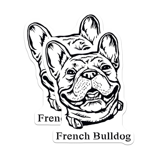 (2 Pack) French Bulldog Magnets - Dog Lover - Kitchen Fridge - Animal Refrigerator - Cute Pet - 5" On Longest Side - for Cars, Fridges, Toolboxes - Made in USA - MAG4013