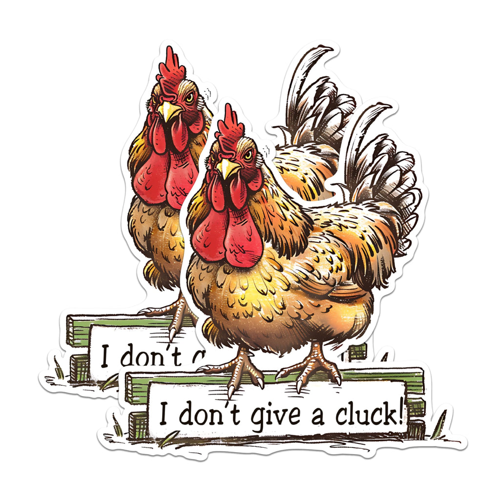 (2 Pack) Funny Chicken Magnets - Farmhouse Animal Magnets - Humorous Kitchen DÃƒÂ©cor Magnets- 5" On Longest Side - for Fridges, Toolboxes, Cars - Made in USA - MAG2597