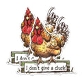 (2 Pack) Funny Chicken Magnets - Farmhouse Animal Magnets - Humorous Kitchen DÃƒÂ©cor Magnets- 5" On Longest Side - for Fridges, Toolboxes, Cars - Made in USA - MAG2597