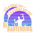 (2 Pack) Bartending Magnets - Retro Bartender - Cocktail Hour Magnets - 5" On Longest Side - Premium Magnet - for Cars, Refrigerators, Toolboxes, Lockers - Made in USA - MAG18482