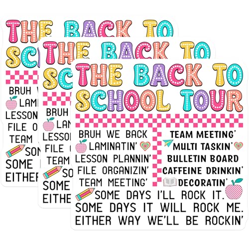 (3 Pack) Back to School Decals - Teacher Quotes Sticker - Laptop Decal - 3 Inches On Longest Side - Easy Peel & Apply - Made in USA - 3MCS7872