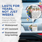 (2 Pack) Love Like Jesus Magnets - Inspirational Quote - Religious Home Decor - 5" On Longest Side - for Cars, Fridges, Toolboxes - Made in USA - MAG5644