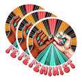 (3 Pack) Feminist Decals - Pinky Promise Art - Empowering Women Decals - 3 Inches On Longest Side - Easy Peel & Apply - Made in USA - 3MCS7113