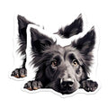 (2 Pack) Dog Lover Stickers - Cute Pet Sticker - Animal Art Stickers - 5" On Longest Side - Sticks to Smooth Flat Surfaces - Made in USA - BMCS9861