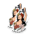 (2 Pack) Be Your Own Beautiful Magnets - Self Love Woman Art - Floral Affirmation Decor - Inspirational Reminder - 5 Inches On Longest Side - Thick Durable Magnet - Made in USA - MAG38760