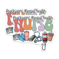 (2 Pack) Psychiatric Mental Health Nurse Magnets - Mental Health Awareness Decor - Healthcare Worker Appreciation Item - 5 Inches On Longest Side - Thick Durable Magnet - Made in USA - MAG21863