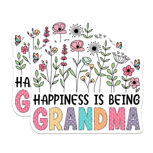 (2 Pack) Grandma Decor Magnet - 5" On Longest Side - Sticks to Smooth Flat Surfaces - Made in USA - MAG10190