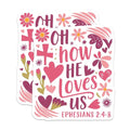 (2 Pack) Inspirational Bible Verse Stickers - 5" On Longest Side - Sticks to Smooth Flat Surfaces - Made in USA - BMCS9022 - BMCS9022