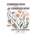 (2 Pack) Wildflower Magnets - Floral Fridge Magnets - Inspirational Quote Decor - 5" On Longest Side - Premium Magnet - for Cars, Refrigerators, Toolboxes, Lockers - Made in USA - MAG16950