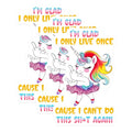 (3 Pack) Funny Unicorn Decals - Sarcastic Laptop Decals - YOLO Saying - 3 Inches On Longest Side - Easy Peel & Apply - Made in USA - 3MCS6558