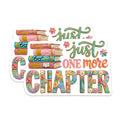 (2 Pack) Just One More Chapter Magnets - Book Lover Floral Books - Literary Reader Decor - 5 Inches On Longest Side - Thick Durable Magnet - Made in USA - MAG39868