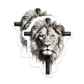 (2 Pack) Powerful Lion Magnets - Inspirational Animal - Motivational Refrigerator Magnets - 5" On Longest Side - for Cars, Fridges, Toolboxes - Made in USA - MAG4262