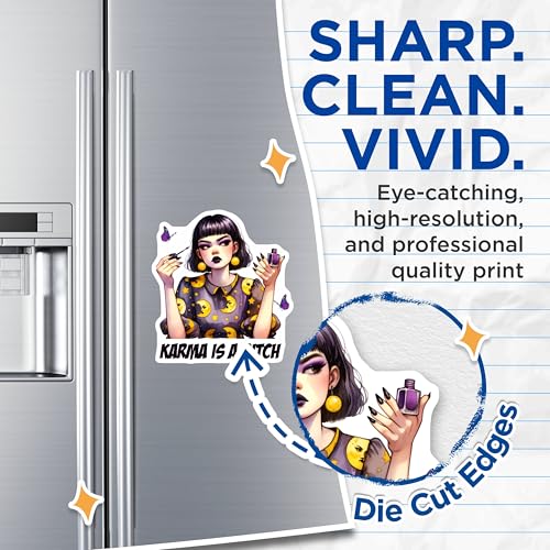 (2 Pack) Funny Quotes Magnets Magnets - 5" On Longest Side - Made in USA - Sticks to Refrigerators & Metal Surfaces - MAG9039