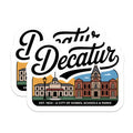 (2 Pack) Decatur Georgia Magnets - City Landmark Souvenir - Fridge Collection - 5" On Longest Side - Premium Magnet - for Cars, Refrigerators, Toolboxes, Lockers - Made in USA - MAG17715