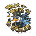 (2 Pack) Funny Duck and Fish Magnets - Tails 'N Scales - Cool Animal Magnets - 5" On Longest Side - for Cars, Fridges, Toolboxes - Made in USA - MAG4524