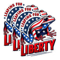 (3 Pack) Patriotic Frog Decals - Leaping for Liberty - American Flag Frog - 3 Inches On Longest Side - Easy Peel & Apply - Made in USA - 3MCS1538