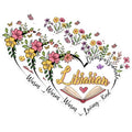 (3 Pack) Librarian Decals - Floral Librarian - Book Lover Decal - 3 Inches On Longest Side - Easy Peel & Apply - Made in USA - 3MCS1778