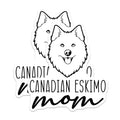 (2 Pack) Canadian Eskimo Dog Mom Magnets - Pet Parent Fridge Decor - Breed Lover Canine Accessory - 5 Inches On Longest Side - Thick Durable Magnet - Made in USA - MAG27052
