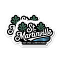 (2 Pack) St Martinville Magnets - Louisiana Le Petit Paris Est 1760 - Acadiana Historic City Travel Souvenir Collectibles - 5 Inches On Longest Side - Thick Durable Magnet - Made in USA - MAG19228
