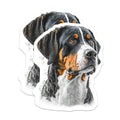 (2 Pack) Greater Swiss Mountain Dog Magnets - Bernese Mountain Dog Art - Sennenhund Pet Lover Decor - 5 Inches On Longest Side - Thick Durable Magnet - Made in USA - MAG30503