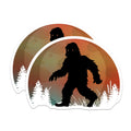 (2 Pack) Bigfoot Magnets - Sasquatch Cryptozoology Decor - Forest Creature Mythical Beast Art - Outdoorsy Yeti Souvenir - 5 Inches On Longest Side - Thick Durable Magnet - Made in USA - MAG22159