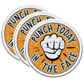 (3 Pack) Punch Today Decals - Motivational Stickers - Laptop Decals - 3 Inches On Longest Side - Easy Peel & Apply - Made in USA - 3MCS0559