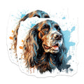 (2 Pack) Cocker Spaniel Art Magnets - Vibrant Dog Lover Decor - Unique Pet Portrait Fridge Accessories - 5 Inches On Longest Side - Thick Durable Magnet - Made in USA - MAG25552