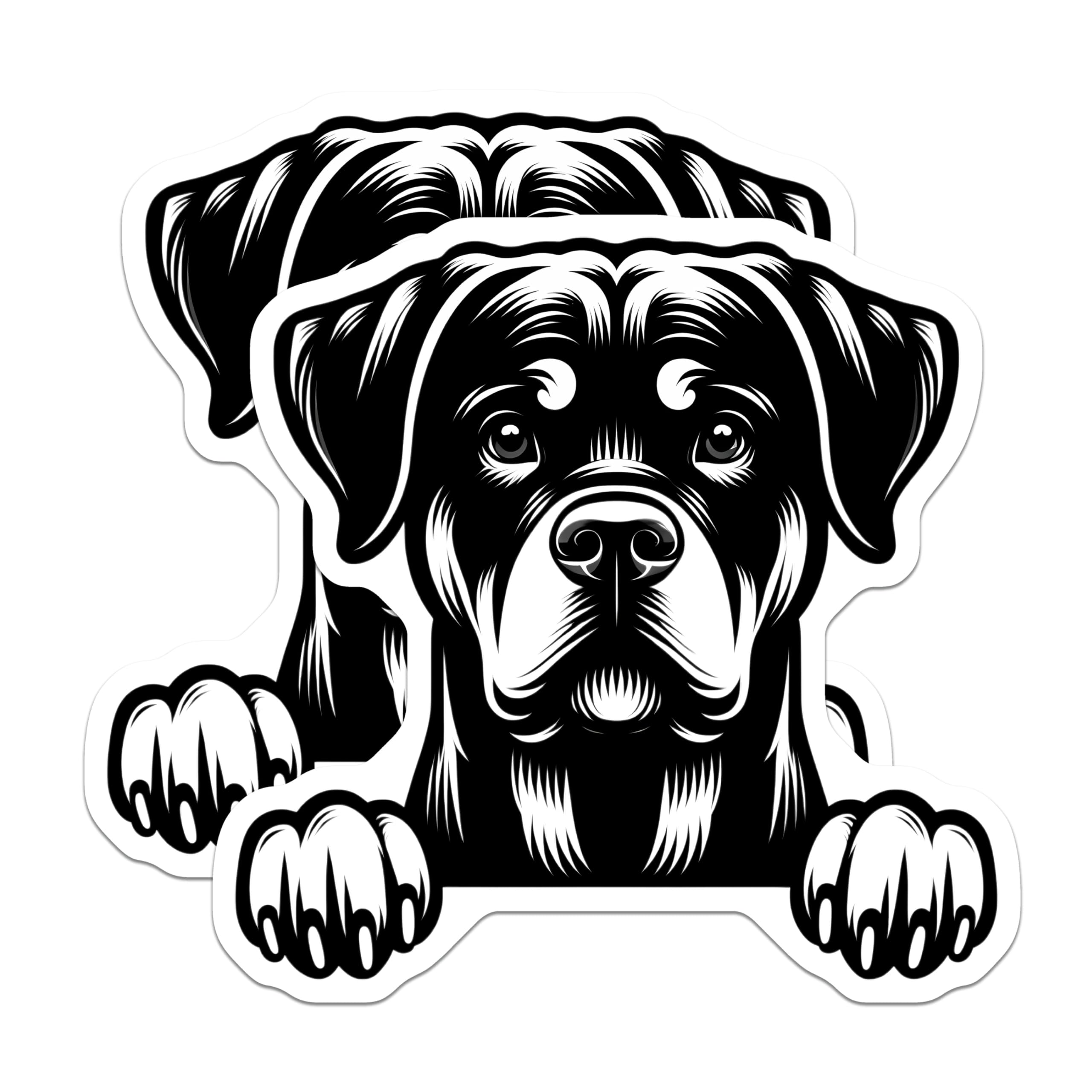 (2 Pack) Rottweiler Magnets - Cute Dog Breed - Dog Lover Present - 5" On Longest Side - Premium Magnet - for Cars, Refrigerators, Toolboxes, Lockers - Made in USA - MAG15559