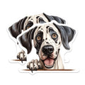 (2 Pack) Animal Lover Decor Magnet - 5" On Longest Side - Sticks to Smooth Flat Surfaces - Made in USA - MAG10185