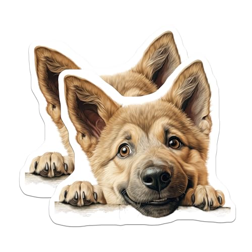 (2 Pack) Animal Lovers Magnet - Pet Decor - Home Decor - Kitchen Accessories - Dog Lovers - 5" On Longest Side - Sticks to Smooth Flat Surfaces - Made in USA - MAG9931