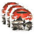 (3 Pack) Alien Cowboy Decals - Western UFO - Desert Abduction - 3 Inches On Longest Side - Easy Peel & Apply - Made in USA - 3MCS8707