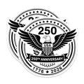 (2 Pack) USA 250th Anniversary Magnets - American Patriotism Souvenir - Declaration of Independence Memorabilia - 5 Inches On Longest Side - Thick Durable Magnet - Made in USA - MAG36172