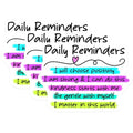 (3 Pack) Daily Reminders Decals - Motivational Quotes - Positive Affirmation - 3 Inches On Longest Side - Easy Peel & Apply - Made in USA - 3MCS7082