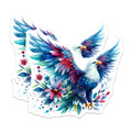 (2 Pack) Watercolor Eagle Magnets - Patriotic Bird Art - Majestic Wildlife Decor - 5 Inches On Longest Side - Thick Durable Magnet - Made in USA - MAG21205