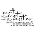 (3 Pack) Mother Decals - Mom Friend Cheerleader - Family Glue Sticker- 3 Inches On Longest Side - Easy Peel & Apply - Made in USA - 3MCS5443
