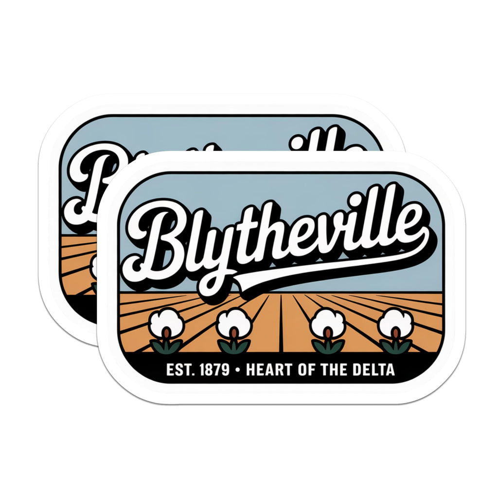 (2 Pack) Blytheville Arkansas Magnets - Heart of Delta Souvenir - Fridge Magnets - 5" On Longest Side - Premium Magnet - for Cars, Refrigerators, Toolboxes, Lockers - Made in USA - MAG17467