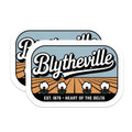 (2 Pack) Blytheville Arkansas Magnets - Heart of Delta Souvenir - Fridge Magnets - 5" On Longest Side - Premium Magnet - for Cars, Refrigerators, Toolboxes, Lockers - Made in USA - MAG17467