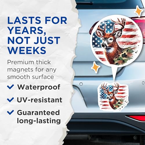 (2 Pack) 5" On Longest Side Magnet - Sticks to Smooth Flat Surfaces - Made in USA - MAG9833